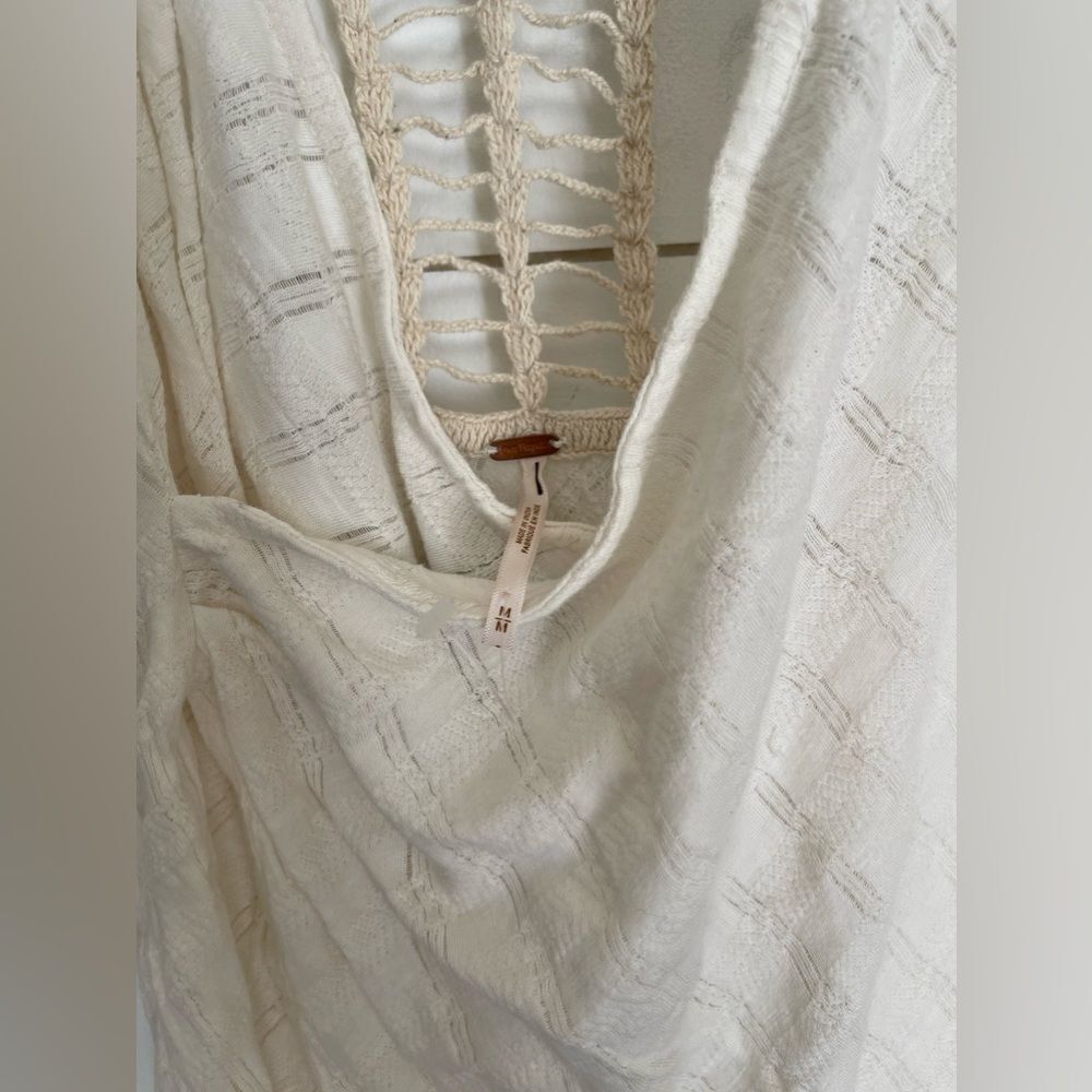 Free people crochet wrap dress or cover up nwot - Picture 4 of 12